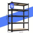 Heavy Duty Garage Storage Shelving Unit Adjustable 72 x 60 Inch 2000 lbs Capacity for Closet and Warehouse