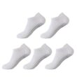 Women's Non-Slip Yoga Socks 5 Pairs, Breathable Cotton Mesh Pilates Socks for Gym & Dance