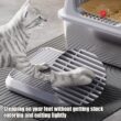 Cat Litter Catcher Ramp with Double Layer Tray, Paw Cleaning Step for Litter Box, Universal Cat Accessory