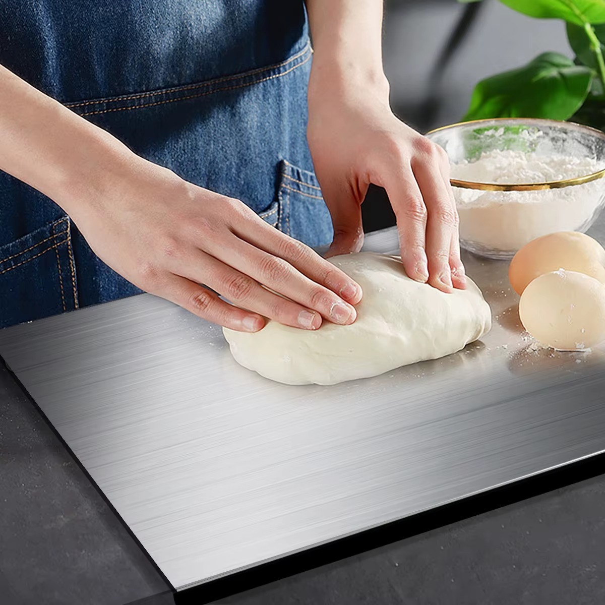 Stainless Steel Cutting Board Durable Kitchen Chopping Board for Food Preparation Stainless Steel Cutting Board Durable Kitchen Chopping Board for Food Preparation - Image 3