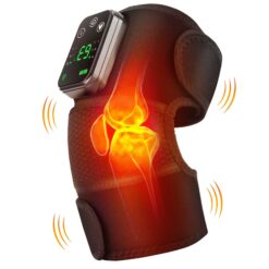 Knee Heating Massager with Vibration, Adjustable Knee Support Wrap for Heat Therapy and Muscle Relaxation