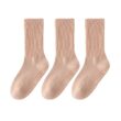 Women's Non-Slip Yoga Socks 3 Pairs, Mid Calf Pilates Socks for Fitness, Dance & Gym