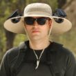 Solar Fan Wide Brim Hat with UPF 50+ Sun Protection – Dual Solar Fans Fishing Hat for Men and Women