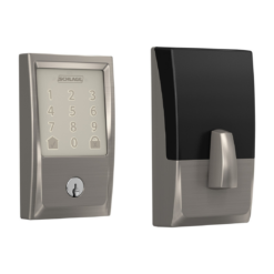 Schlage Encode Century Satin Nickel Smart Wi-Fi and Bluetooth Touchscreen Keypad Electronic Deadbolt Lock