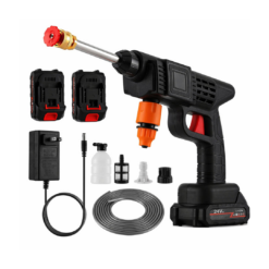 Cordless High Pressure Car Washer 300W 30 Bar with Foam Sprayer and 12000mAh Battery for Car and Home Cleaning