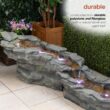 Alpine Corporation 19-in H Resin Tiered Outdoor Fountain Pump Included