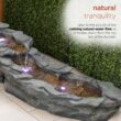 Alpine Corporation 19-in H Resin Tiered Outdoor Fountain Pump Included