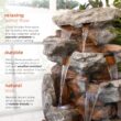 Alpine Corporation 52-in H Resin Electric Powered Tiered Outdoor Fountain Pump Included