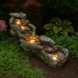 Teamson Home 20.5-in H Resin Electric Powered Rock Outdoor Fountain Pump Included