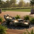 Teamson Home 20.5-in H Resin Electric Powered Rock Outdoor Fountain Pump Included