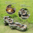 Teamson Home 20.5-in H Resin Electric Powered Rock Outdoor Fountain Pump Included