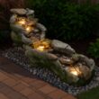 Teamson Home 20.5-in H Resin Electric Powered Rock Outdoor Fountain Pump Included