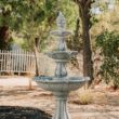 XBrand 51-in H Resin Electric Powered Tiered Outdoor Fountain Pump Included