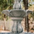 XBrand 51-in H Resin Electric Powered Tiered Outdoor Fountain Pump Included