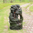 Teamson Home 32.28-in H Resin Electric Powered Tiered Outdoor Fountain Pump Included