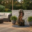 Teamson Home 37-in H Resin Electric Powered Rock Outdoor Fountain Pump Included