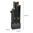 Watnature 50.7-in H Resin Electric Powered Tiered Outdoor Fountain Pump Included