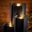 Watnature 50.7-in H Resin Electric Powered Tiered Outdoor Fountain Pump Included