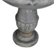 Watnature 48.4 in Concrete Rustic 3 Tier Outdoor Water Fountain with Flowerpot Top