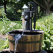 Sunnydaze Decor 37.5-in H Wood Tiered Outdoor Fountain Pump Included