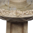 Sunnydaze Decor 28-in H Resin Tiered Outdoor Fountain with Birdbath Pump Included