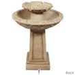 Sunnydaze Decor 28-in H Resin Tiered Outdoor Fountain with Birdbath Pump Included