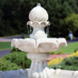 Sunnydaze Decor 35-in H Resin Solar Powered Tiered Outdoor Fountain Pump Included