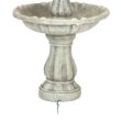 Sunnydaze Decor 35-in H Resin Solar Powered Tiered Outdoor Fountain Pump Included