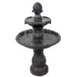Sunnydaze Decor 35-in H Resin Solar Powered Tiered Outdoor Fountain Pump Included
