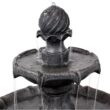 Sunnydaze Decor 35-in H Resin Solar Powered Tiered Outdoor Fountain Pump Included