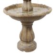 Sunnydaze Decor 35-in H Resin Solar Powered Tiered Outdoor Fountain Pump Included