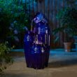 Glitzhome 35.5-in H Ceramic Tiered Outdoor Fountain Pump Included