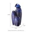 Glitzhome 35.5-in H Ceramic Tiered Outdoor Fountain Pump Included