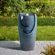 Glitzhome 29.25-in H Ceramic Outdoor Fountain Statue Pump Included