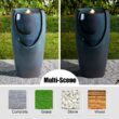 Glitzhome 29.25-in H Ceramic Outdoor Fountain Statue Pump Included