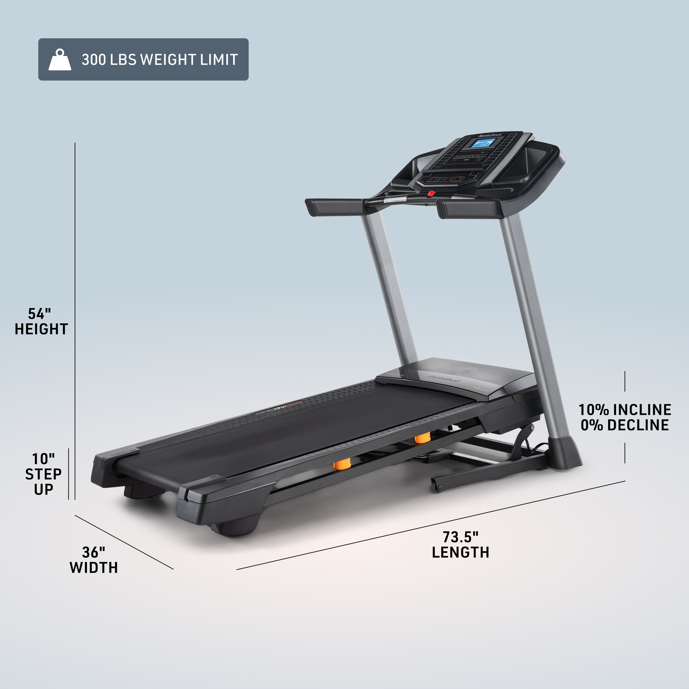 NORDICTRACK T 6.5 Foldable iFit-enabled Treadmill with Incline Adjustment NORDICTRACK T 6.5 Foldable iFit-enabled Treadmill with Incline Adjustment