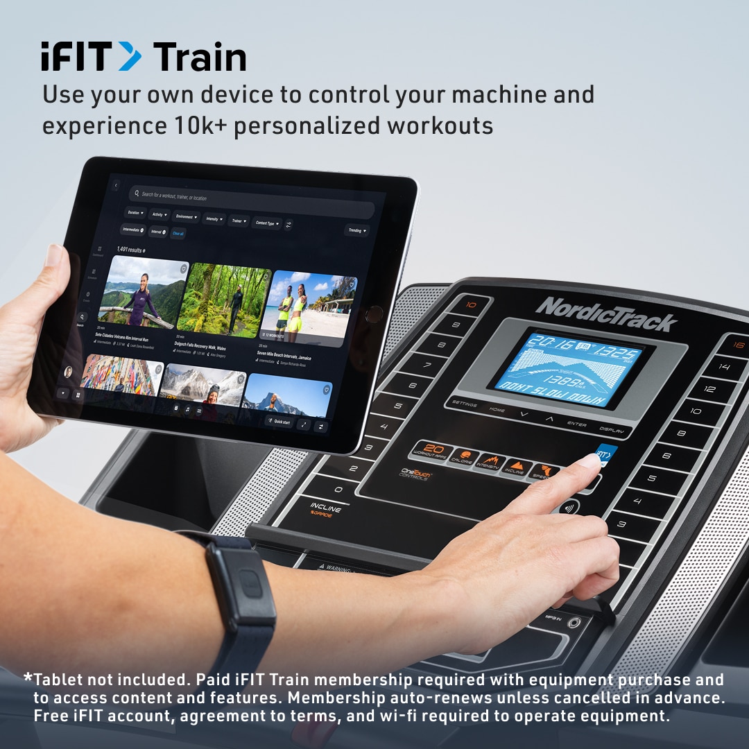 NORDICTRACK T 6.5 Foldable iFit-enabled Treadmill with Incline Adjustment NORDICTRACK T 6.5 Foldable iFit-enabled Treadmill with Incline Adjustment