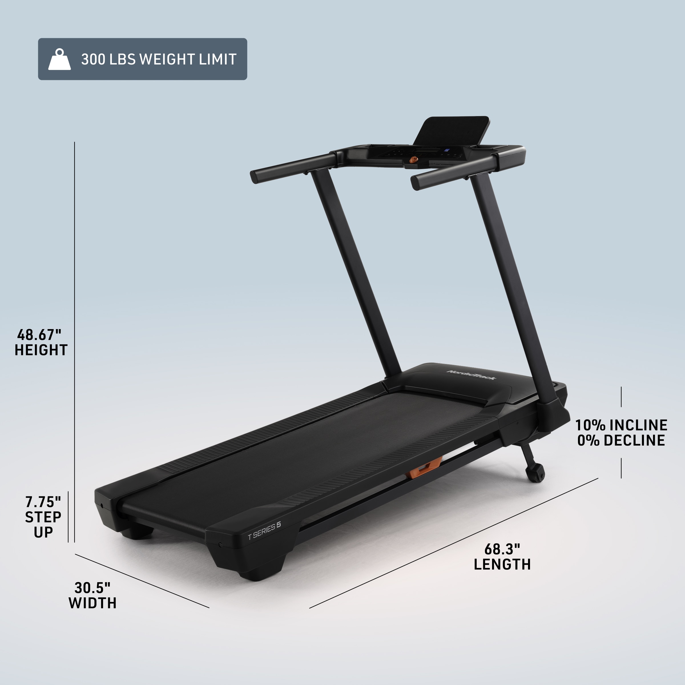 NORDICTRACK T Series 5 iFit-enabled Treadmill with Incline Adjustment NORDICTRACK T Series 5 iFit-enabled Treadmill with Incline Adjustment