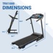 XTERRA Fitness TRX1000 Foldable Treadmill with Incline Adjustment