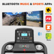 KSPORTS 16 Inch Wide Foldable Home Treadmill w/ Bluetooth and Fitness Tracking App