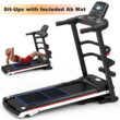 KSPORTS 16 Inch Wide Foldable Home Treadmill w/ Bluetooth and Fitness Tracking App