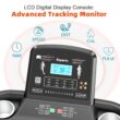 KSPORTS 16 Inch Wide Foldable Home Treadmill w/ Bluetooth and Fitness Tracking App
