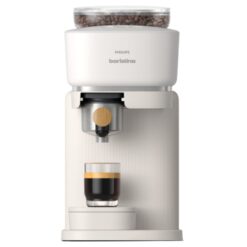 Philips Baristina Automatic Programmable Espresso Machine with Drip Tray ( Milky White with Ash Wood )