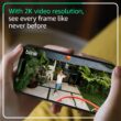 Blink Outdoor 2K+ (newest model) - Wireless smart security camera, 2K video resolution, enhanced audio, long-lasting battery. Sync Module Core included - 5 camera system (Black)