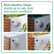 Blink Blink Outdoor 2K+ (newest model) - Wireless smart security camera, 2K video resolution, enhanced audio, long-lasting battery. Sync Module Core included - 5 camera system (White)