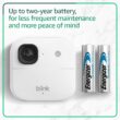 Blink Blink Outdoor 2K+ (newest model) - Wireless smart security camera, 2K video resolution, enhanced audio, long-lasting battery. Sync Module Core included - 5 camera system (White)