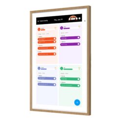 Apolosign Voice Assistant Screen Display Smart Hub in Teak Yellow