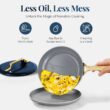 Gotham Steel Modern Cookware 11-pc. Ceramic Coating Nonstick Cookware Set - Navy