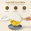 Gotham Steel Modern Cookware 11-pc. Ceramic Coating Nonstick Cookware Set - Cream