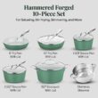 Gotham Steel Hammered 10-pc. Ceramic Nonstick Cookware Set - Green Gotham Steel Hammered 10-pc. Ceramic Nonstick Cookware Set - Green